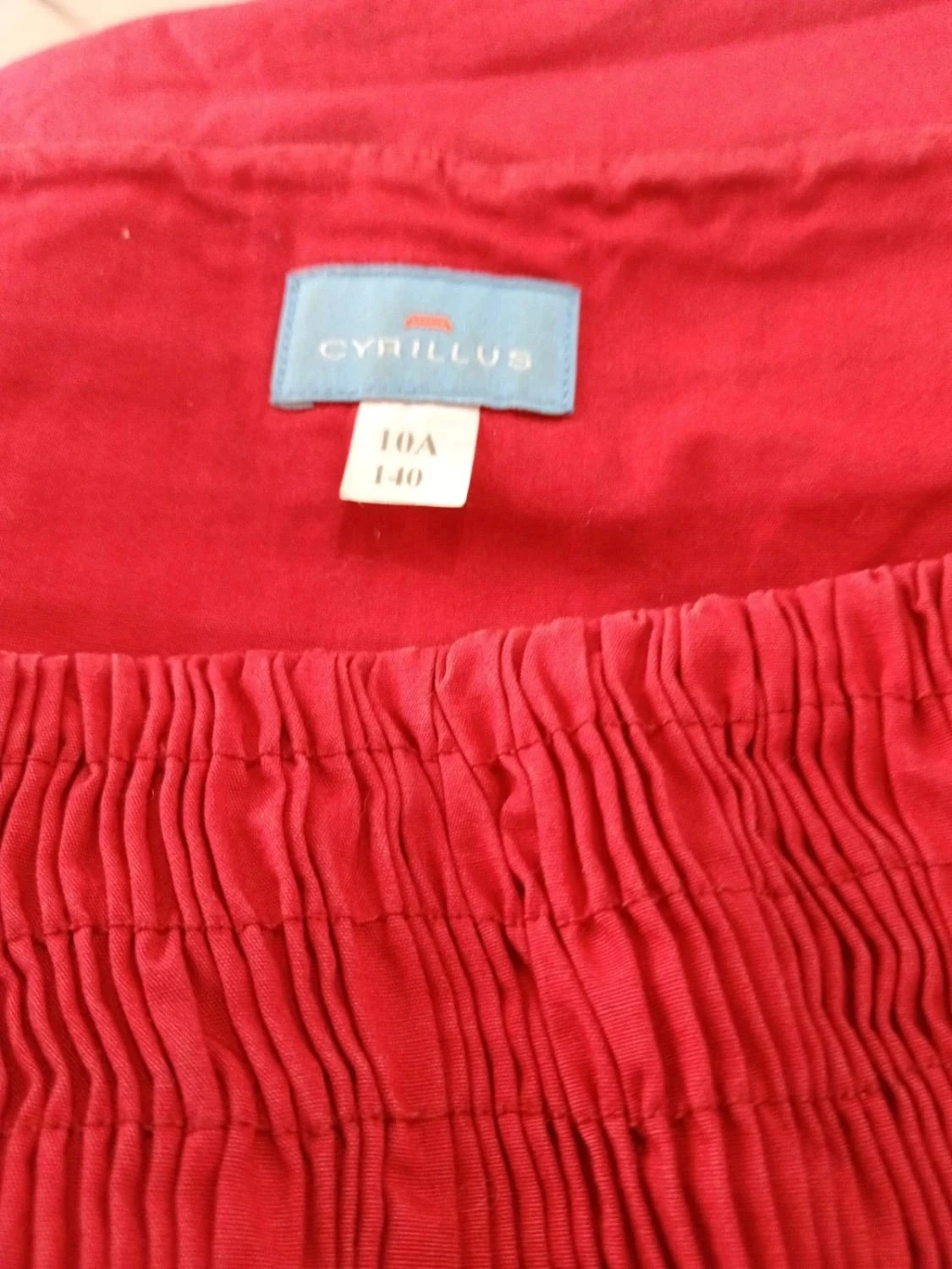 C28 red Cyrillus dress 10 years – photo 3